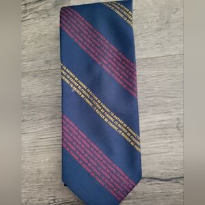 Vintage Mens Signals Tie "I'd rather be fishing"  58" Long Fisherman Sportsman